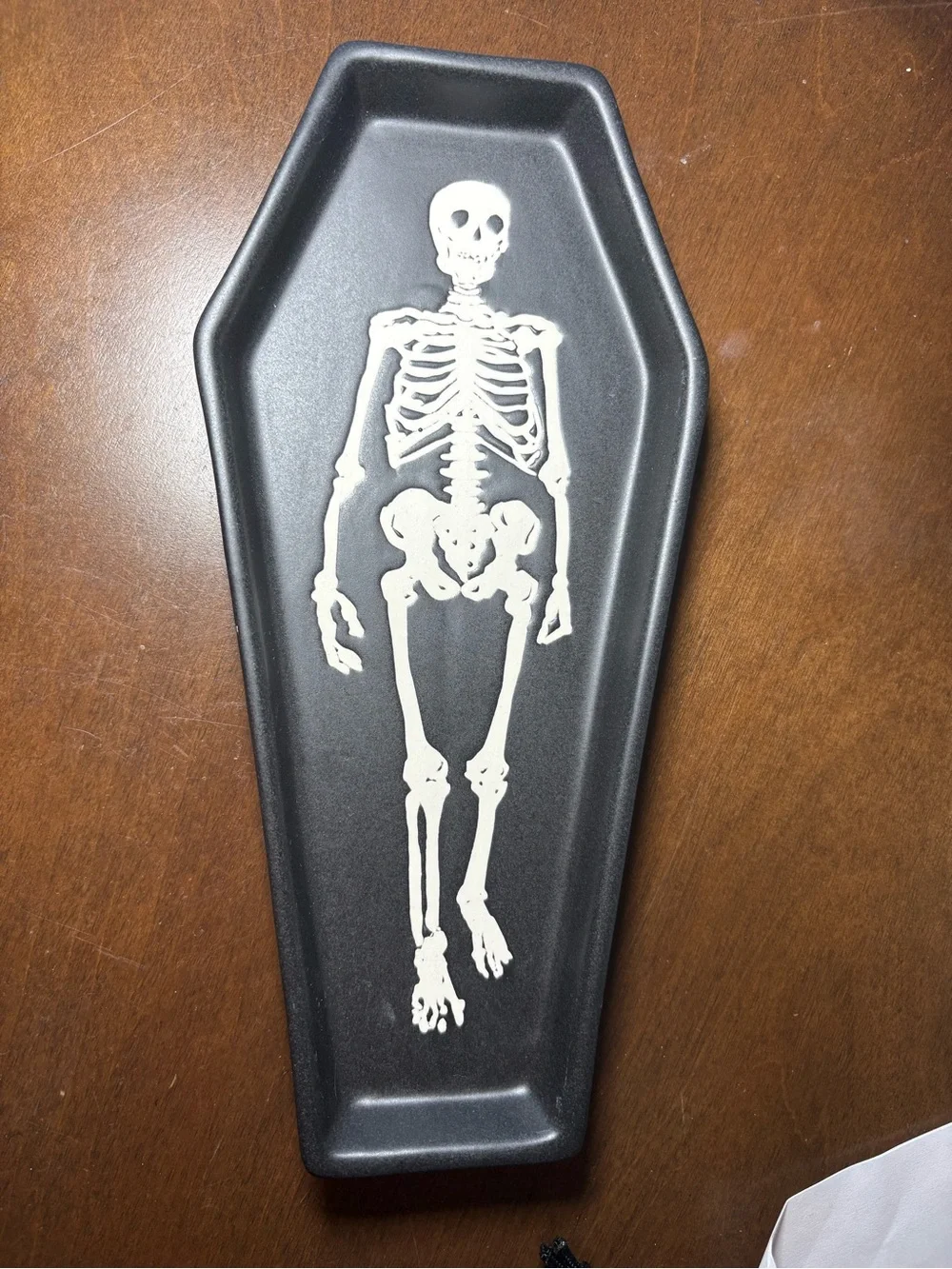 Skeleton Coffin Spoon Rest - Black
